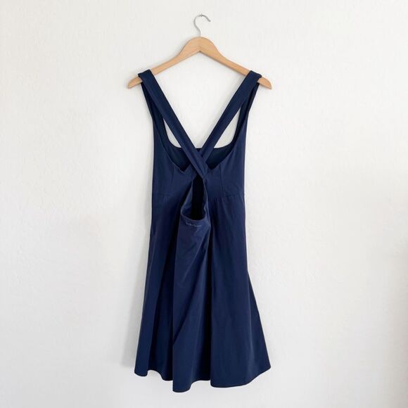 NEW Outdoor Voices Cross Back Exercise Dress in Navy Blue Size XL - Picture 12 of 16